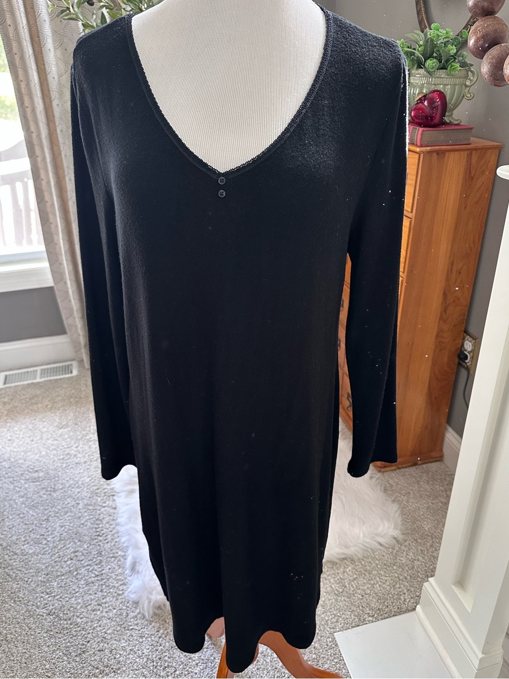 NWT Soma Black Loungewear Nightgown Size XL